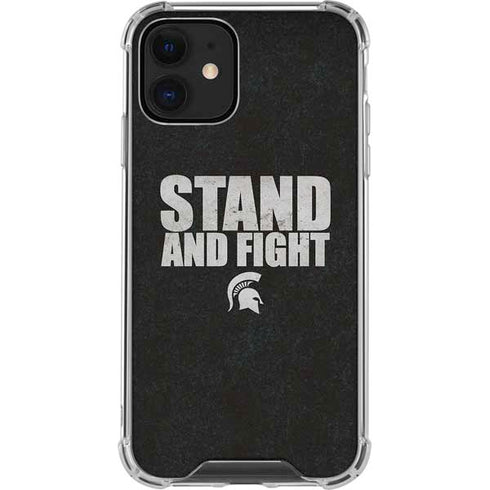 Michigan State University Stand and Fight iPhone 12 Mini Clear Case