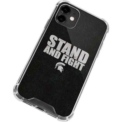 Michigan State University Stand and Fight iPhone 12 Mini Clear Case