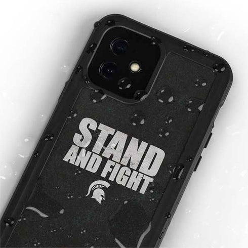 Michigan State University Stand and Fight iPhone 12 Mini Waterproof Case