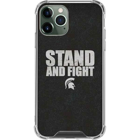 Michigan State University Stand and Fight iPhone 12 Pro Clear Case