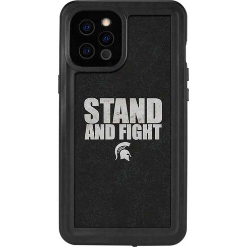Michigan State University Stand and Fight iPhone 12 Pro Max Waterproof Case