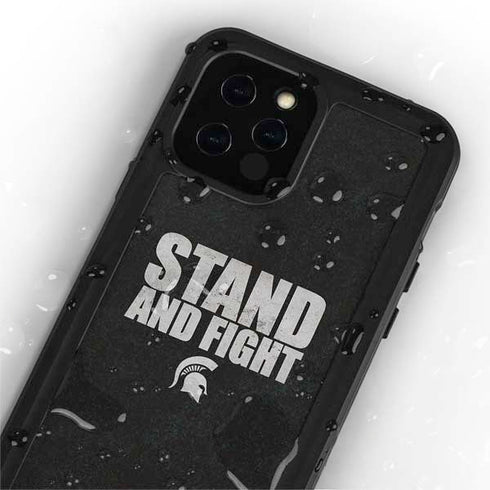 Michigan State University Stand and Fight iPhone 12 Pro Max Waterproof Case