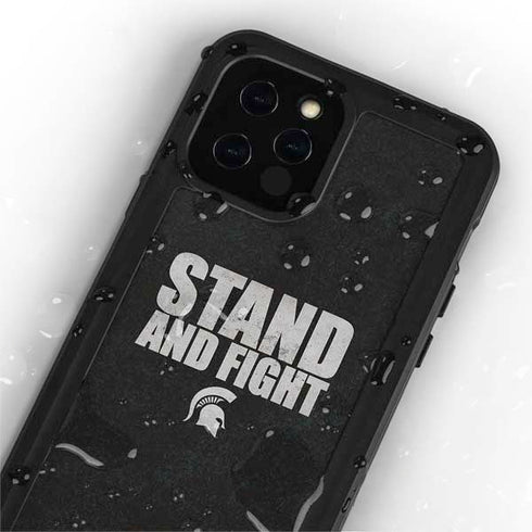 Michigan State University Stand and Fight iPhone 12 Pro Waterproof Case