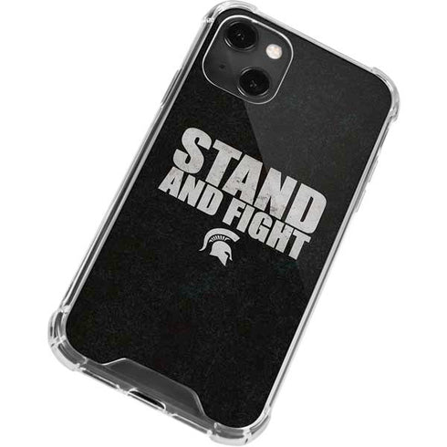 Michigan State University Stand and Fight iPhone 13 Mini Clear Case