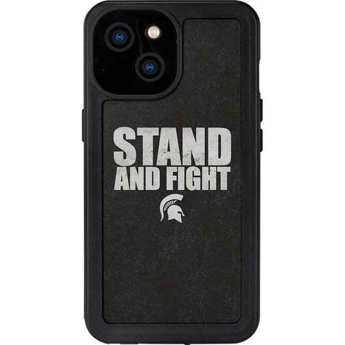 Michigan State University Stand and Fight iPhone 13 Mini Waterproof Case