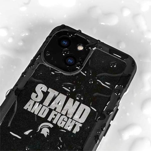 Michigan State University Stand and Fight iPhone 13 Mini Waterproof Case