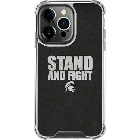 Michigan State University Stand and Fight iPhone 13 Pro Clear Case