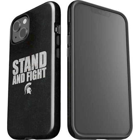 Michigan State University Stand and Fight iPhone 15 Impact Case
