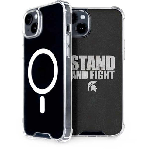 Michigan State University Stand and Fight iPhone 15 Plus MagSafe Case