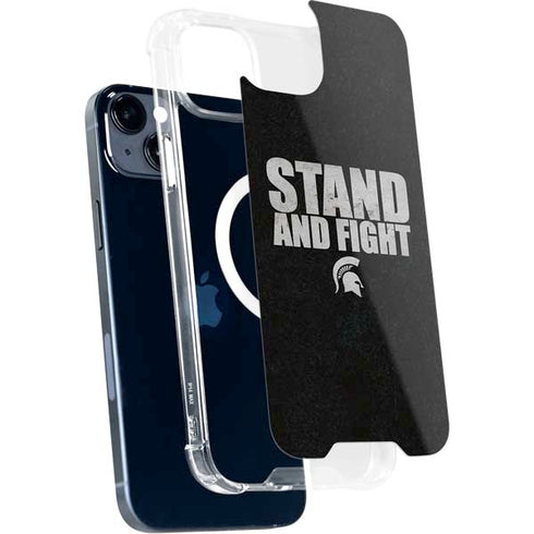 Michigan State University Stand and Fight iPhone 15 Plus MagSafe Case