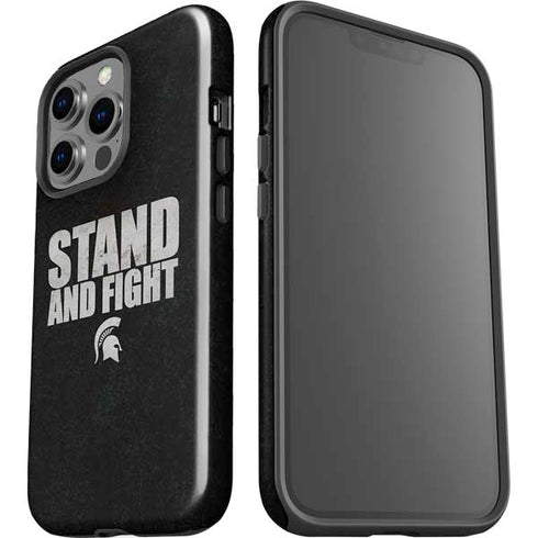 Michigan State University Stand and Fight iPhone 15 Pro Impact Case
