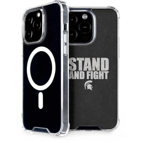 Michigan State University Stand and Fight iPhone 15 Pro MagSafe Case