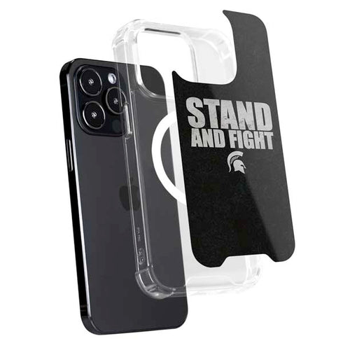 Michigan State University Stand and Fight iPhone 15 Pro MagSafe Case