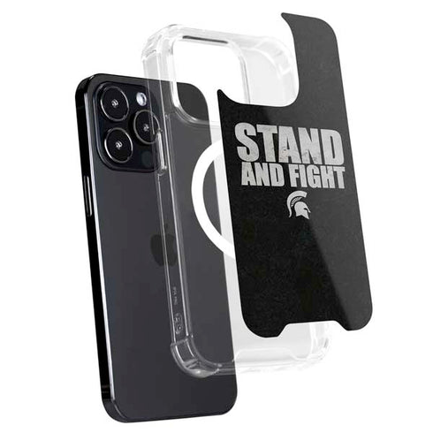 Michigan State University Stand and Fight iPhone 15 Pro Max MagSafe Case