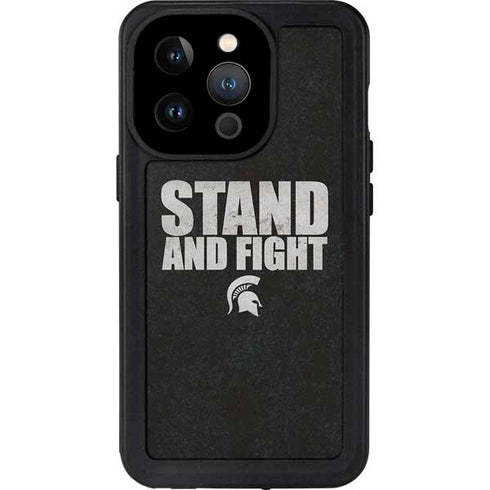 Michigan State University Stand and Fight iPhone 14 Pro Waterproof Case