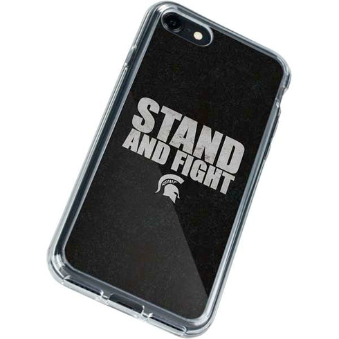 Michigan State University Stand and Fight iPhone SE (2nd & 3rd Gen) Clear Case