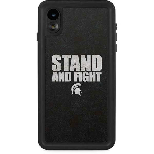 Michigan State University Stand and Fight iPhone XR Waterproof Case