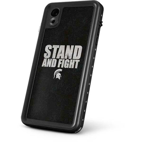 Michigan State University Stand and Fight iPhone XR Waterproof Case