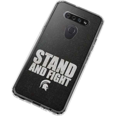 Michigan State University Stand and Fight LG K51/Q51 Clear Case