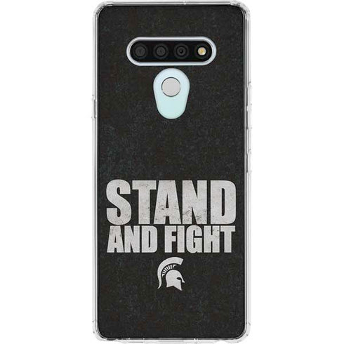 Michigan State University Stand and Fight LG Stylo 6 Clear Case