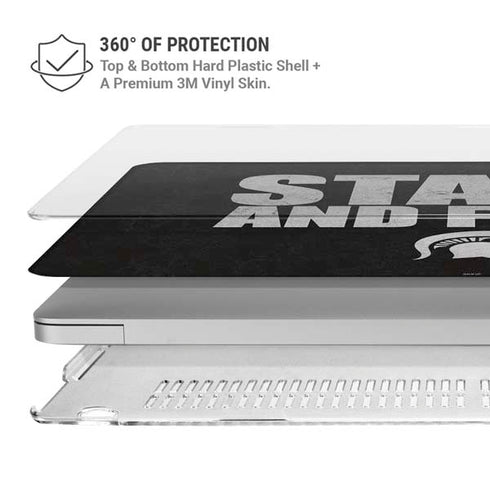 Michigan State University Stand and Fight MacBook Pro 15in (2016-19) Case plus Skin
