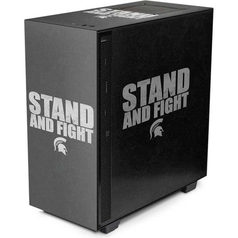 Michigan State University Stand and Fight NZXT H510 Compact ATX Mid-Tower Case Skin