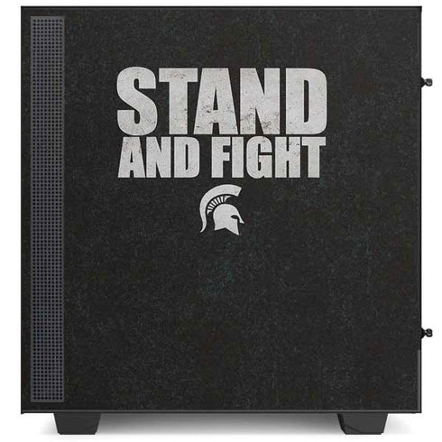 Michigan State University Stand and Fight NZXT H510 Compact ATX Mid-Tower Case Skin