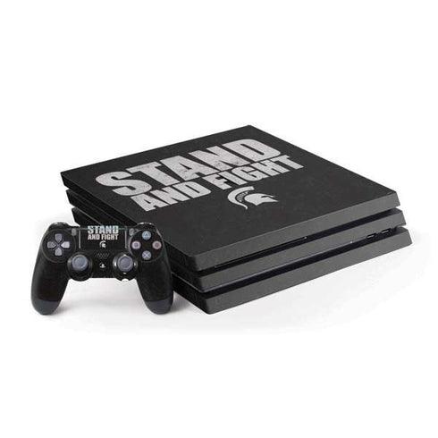 Michigan State University Stand and Fight PS4 Pro Bundle Skin