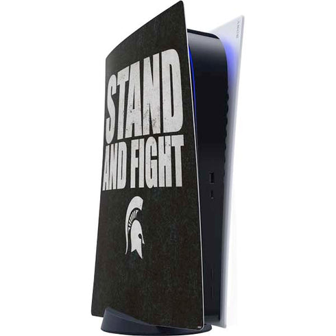 Michigan State University Stand and Fight PS5 Digital Edition Console Skin