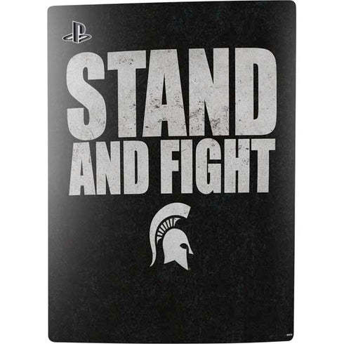 Michigan State University Stand and Fight PS5 Digital Edition Console Skin