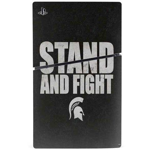 Michigan State University Stand and Fight PS5 Slim Disk Bundle Skin