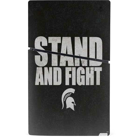 Michigan State University Stand and Fight PS5 Slim Digital Edition Console Skin