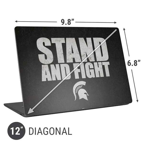 Michigan State University Stand and Fight Universal Laptop 12in (9.8 x 6.8in) Skin