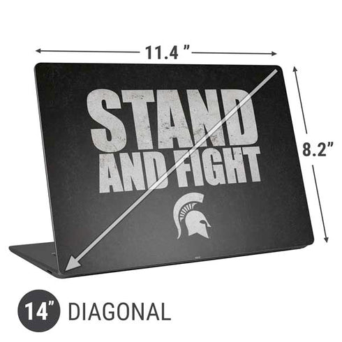 Michigan State University Stand and Fight Universal Laptop 14in (11.4 x 8.2in) Skin