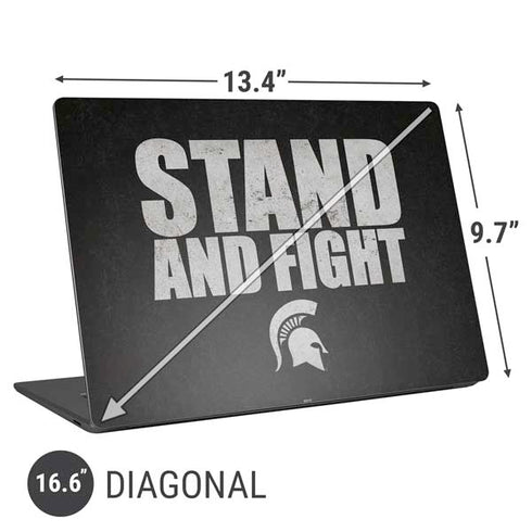 Michigan State University Stand and Fight Universal Laptop 16.6in (13.4 x 9.7in) Skin