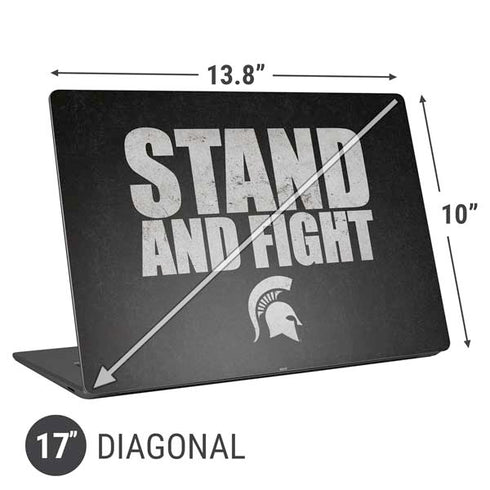Michigan State University Stand and Fight Universal Laptop 17in (13.8 x 10in) Skin