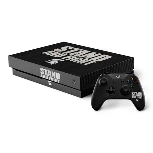 Michigan State University Stand and Fight Xbox One X Bundle Skin