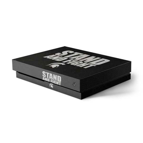 Michigan State University Stand and Fight Xbox One X Console Skin