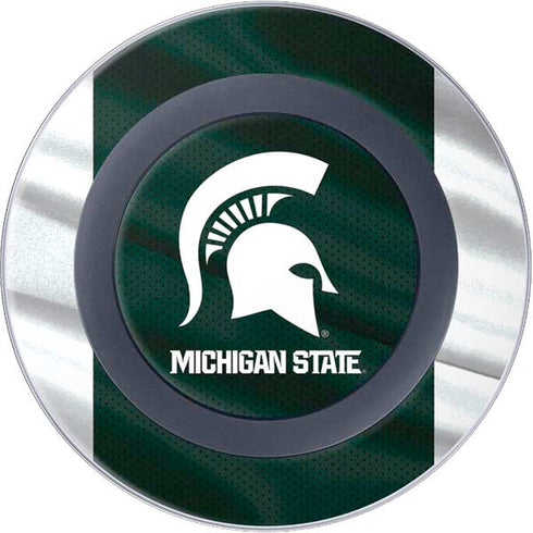 Michigan State University Away Grey Jersey Wireless Charger Skin