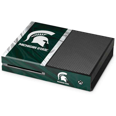 Michigan State University Away Grey Jersey Xbox One Console Skin