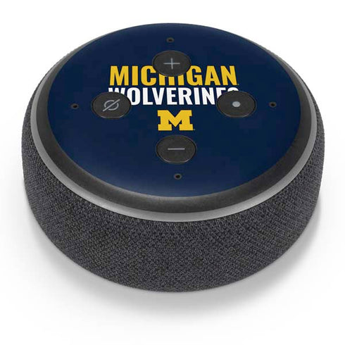 Michigan Wolverines M Amazon Echo Dot 3 Skin