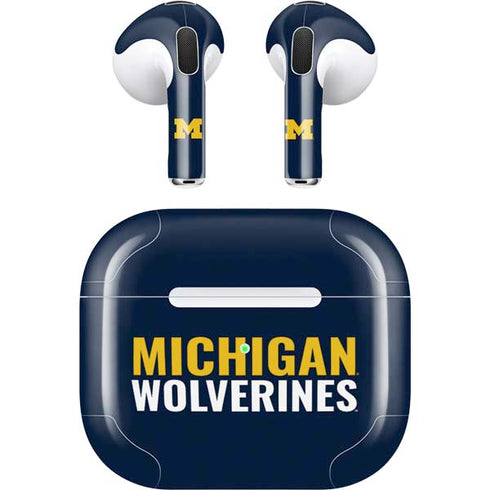 University of Michigan Wolverines M Apple AirPods (3rd Gen 2021) Skin