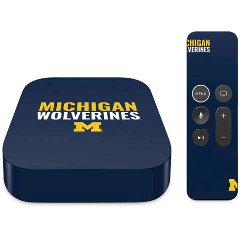 Michigan Wolverines M Apple TV 4K Skin