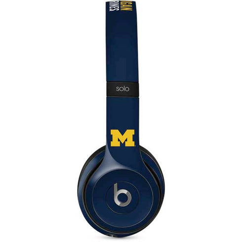 Michigan Wolverines M Beats Solo 2 Wired Skin
