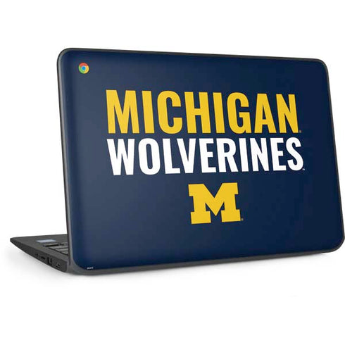 University of Michigan Wolverines M HP Chromebook Skin