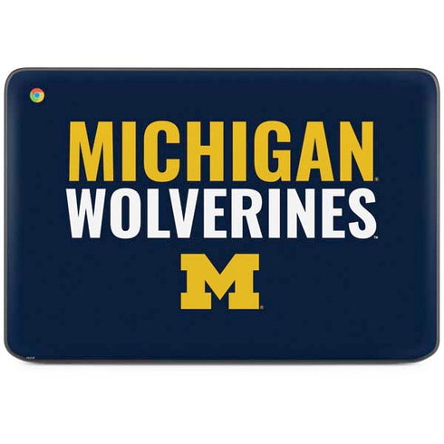 University of Michigan Wolverines M HP Chromebook Skin