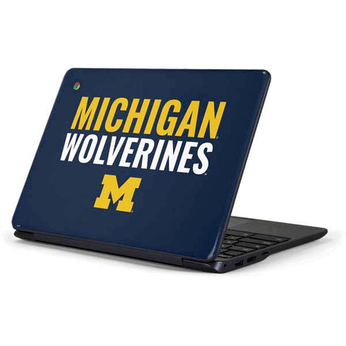 Michigan Wolverines M Chromebook 3 11.6in 500c13-k01 Skin