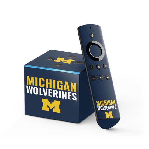 University of Michigan Wolverines M Fire TV Cube Skin