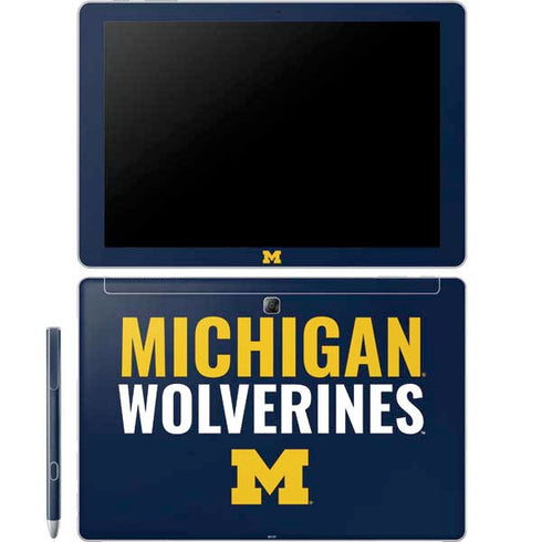Michigan Wolverines M Galaxy Book 12in Skin