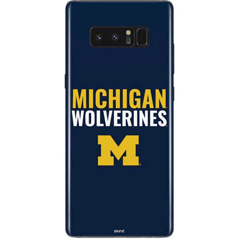 Michigan Wolverines M Galaxy Note 8 Skin